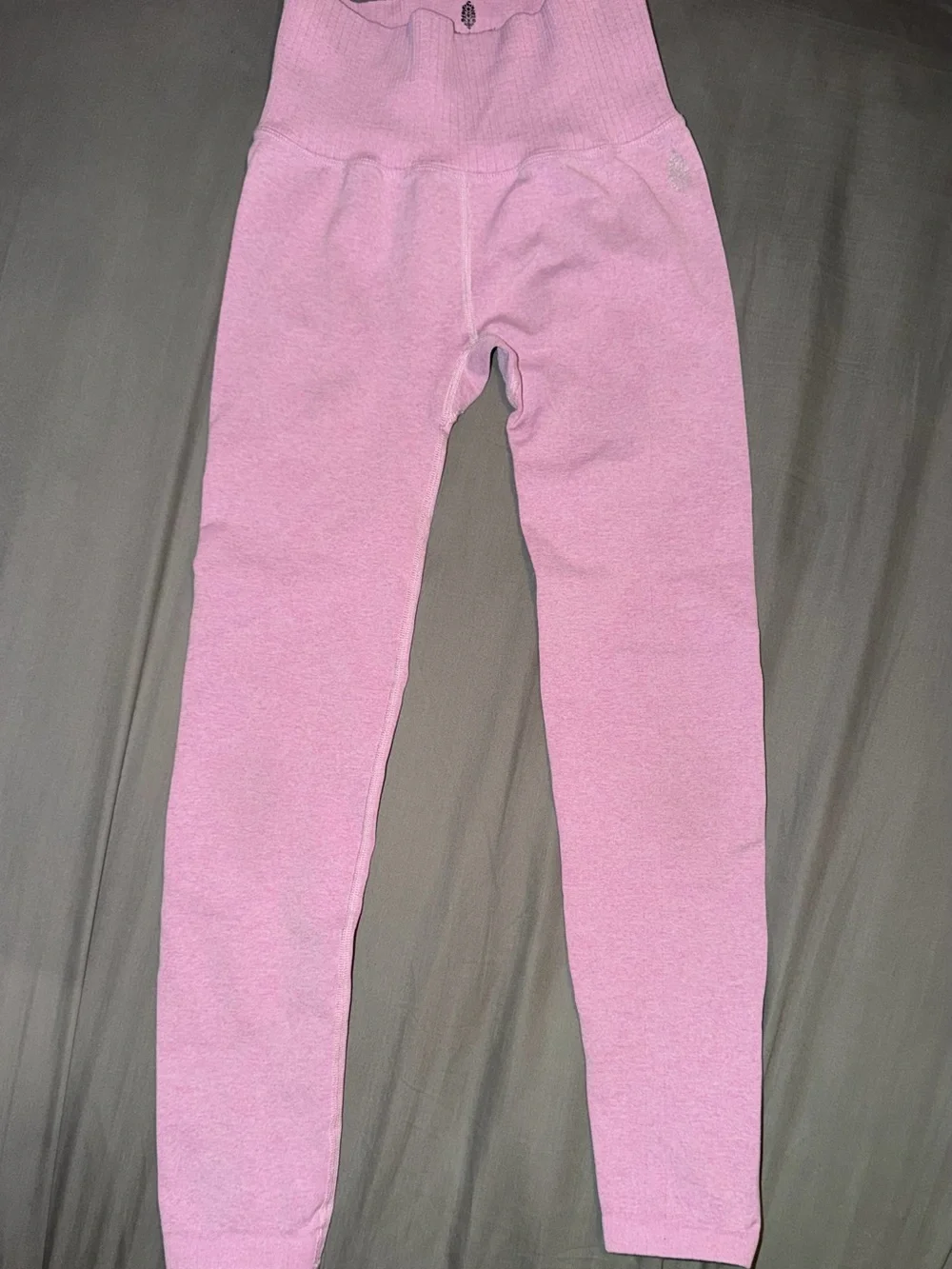 Free People Light Pink High-Rise Seamless Leggings